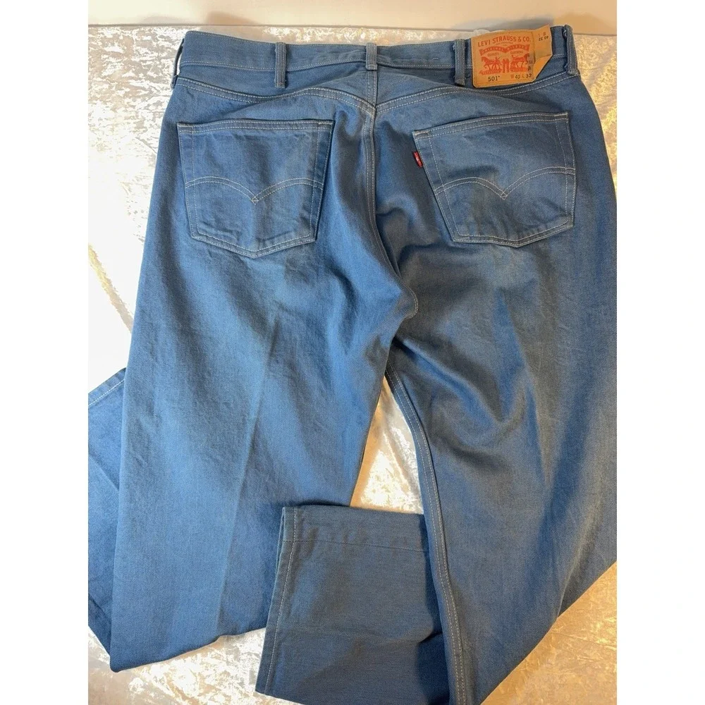 Levi's 501 Jeans Men's 38x30 Blue Straight Leg Button Fly Made in Mexico